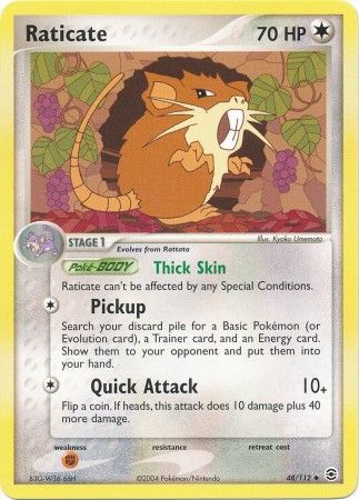 Raticate 48 112 Uncommon Ex Fire Red Leaf Green Singles Raticate 48 112 Uncommon Ex Fire Red Leaf Green Singles