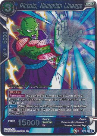 Piccolo Namekian Lineage BT9 029 Pre Release Promo Dragon Ball Super Pre Release Promos Piccolo Namekian Lineage BT9 029 Pre Release Promo Dragon Ball Super Pre Release Promos
