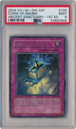 Curse of Anubis AST 105 PSA Mint 9 Ultra Rare 1st Edition AST 0948 Ancient Sanctuary AST 1st Edition Singles Curse of Anubis AST 105 PSA Mint 9 Ultra Rare 1st Edition AST 0948 Ancient Sanctuary AST 1st Edition Singles