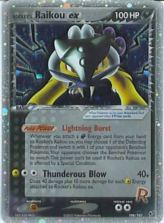 Rocket's Raikou ex (EX Deoxys 108/107) – TCG Collector