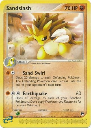 Sandslash 21 100 Rare Sandslash 21 100 Rare