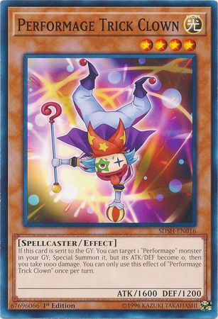 Performage Trick Clown SDSH EN016 Common 1st Edition Performage Trick Clown SDSH EN016 Common 1st Edition
