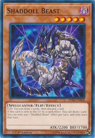Shaddoll Beast SDSH EN008 Common 1st Edition Shaddoll Beast SDSH EN008 Common 1st Edition