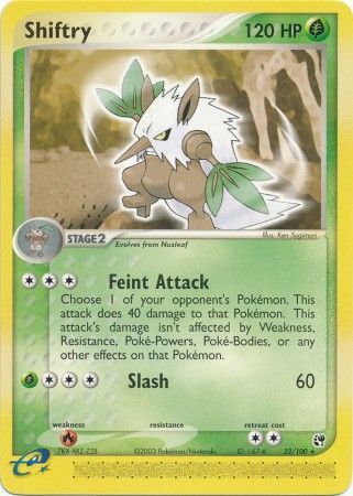 Shiftry 22 100 Rare Shiftry 22 100 Rare