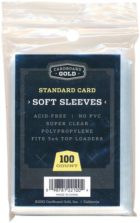 Cardboard Gold Soft 100ct Standard Sized Sleeves 22100 Sleeves Cardboard Gold Soft 100ct Standard Sized Sleeves 22100 Sleeves