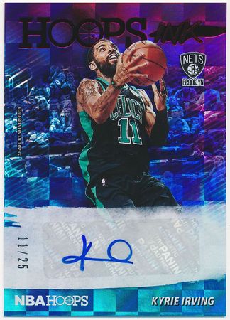 Kyrie Irving 2019 20 NBA Hoops 11 25 Auto Autograph Red Panini 21113 Kyrie Irving 2019 20 NBA Hoops 11 25 Auto Autograph Red Panini 21113