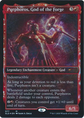 Purphoros God of the Forge 077 SLD Foil Promo Secret Lair Drop Series Singles Purphoros God of the Forge 077 SLD Foil Promo Secret Lair Drop Series Singles