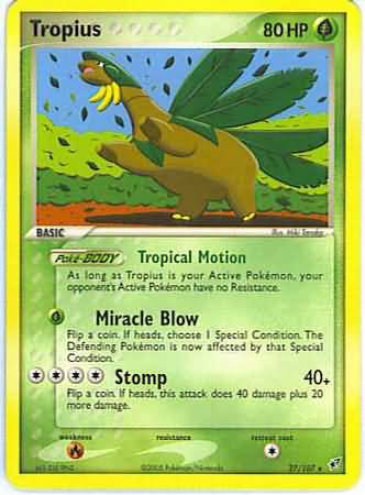 Tropius 27 107 Rare Ex Deoxys Singles Tropius 27 107 Rare Ex Deoxys Singles