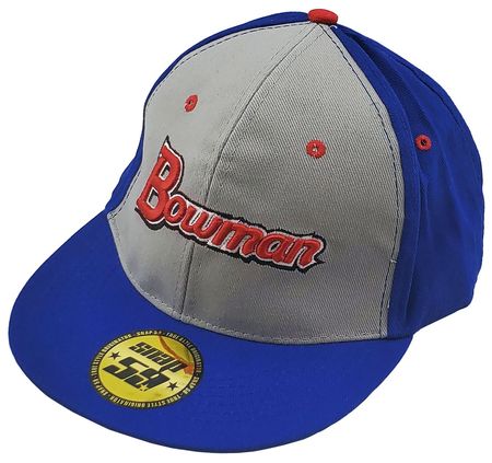 Bowman Baseball Card Hat Snap Back 59 Brand Gray Blue 21122 Bowman Baseball Card Hat Snap Back 59 Brand Gray Blue 21122