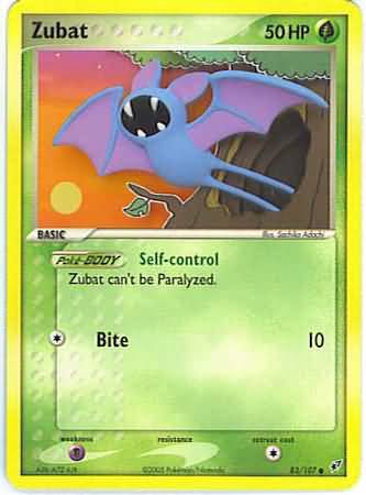Zubat 83 107 Common Ex Deoxys Singles Zubat 83 107 Common Ex Deoxys Singles