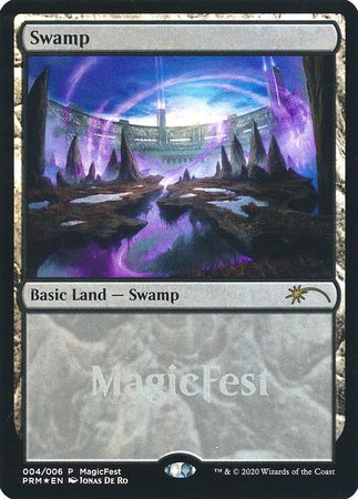 Swamp 004 006 2020 MagicFest Foil Promo Swamp 004 006 2020 MagicFest Foil Promo