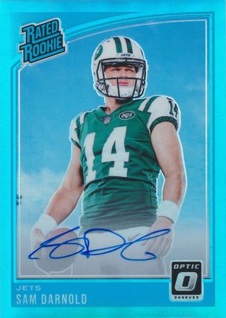 Sam Darnold 2018 Optic Blue Prizm 64 75 Rookie Refractor Auto Panini Football 21130 Football Trading Card Singles Sam Darnold 2018 Optic Blue Prizm 64 75 Rookie Refractor Auto Panini Football 21130 Football Trading Card Singles