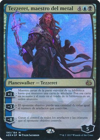 Tezzeret maestro del metal Tezzeret Master of Metal 190 184 Spanish Foil Aether Revolt Spanish Singles Tezzeret maestro del metal Tezzeret Master of Metal 190 184 Spanish Foil Aether Revolt Spanish Singles