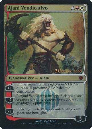 Ajani Vendicativo Ajani Vengeant ALA Prerelease Foil Promo Ajani Vendicativo Ajani Vengeant ALA Prerelease Foil Promo