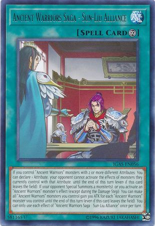 Ancient Warriors Saga Sun Liu Alliance IGAS EN056 Rare Unlimited Ancient Warriors Saga Sun Liu Alliance IGAS EN056 Rare Unlimited