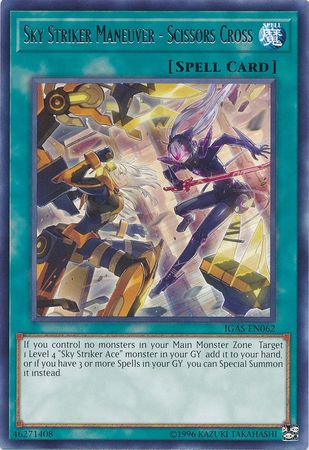 Sky Striker Maneuver Scissors Cross IGAS EN062 Rare Unlimited Sky Striker Maneuver Scissors Cross IGAS EN062 Rare Unlimited