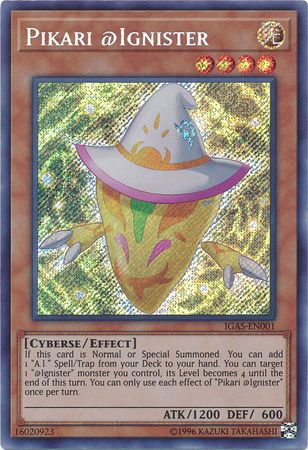 Pikari Ignister IGAS EN001 Secret Rare Unlimited Pikari Ignister IGAS EN001 Secret Rare Unlimited