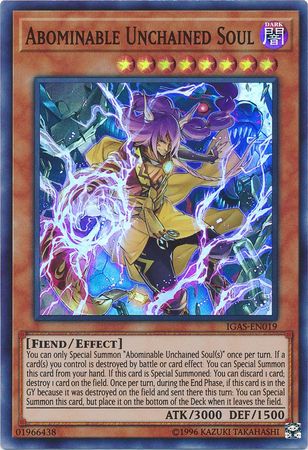 Abominable Unchained Soul IGAS EN019 Super Rare Unlimited Abominable Unchained Soul IGAS EN019 Super Rare Unlimited