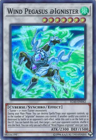Wind Pegasus Ignister IGAS EN042 Super Rare Unlimited Wind Pegasus Ignister IGAS EN042 Super Rare Unlimited