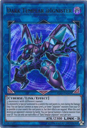 Dark Templar Ignister IGAS EN045 Ultra Rare Unlimited Dark Templar Ignister IGAS EN045 Ultra Rare Unlimited