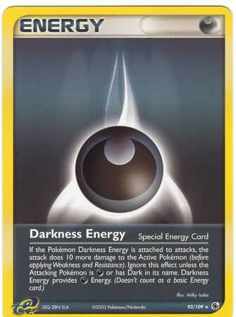 Pokemon TCG Card 2008 Majestic Dawn - Darkness Energy 93/100