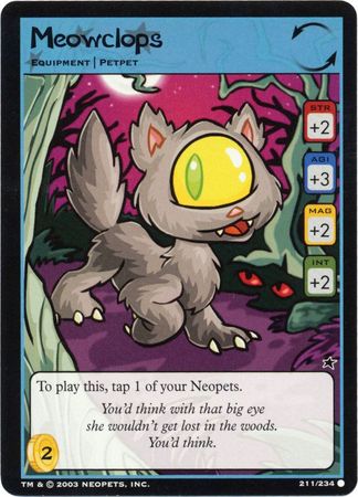 Red Meowclops - Neopets TCG CCG Promo outlet Card: P13 (2005) - Near Mint/Uncirculated