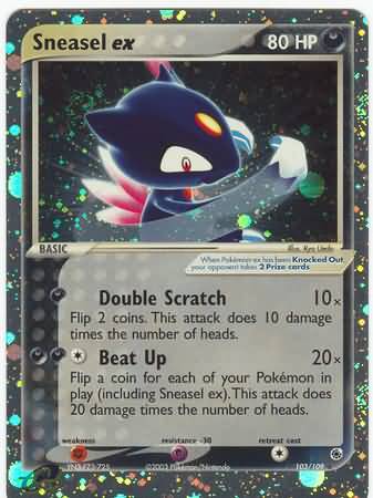 Sneasel ex 103 109 Ultra Rare Sneasel ex 103 109 Ultra Rare
