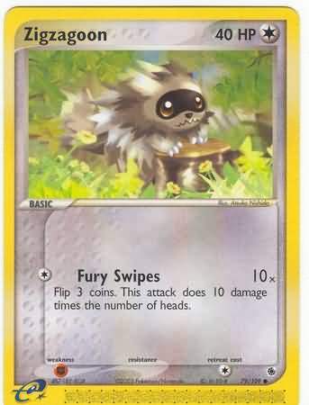 Zigzagoon 79 109 Common Ex Ruby Sapphire Singles Zigzagoon 79 109 Common Ex Ruby Sapphire Singles