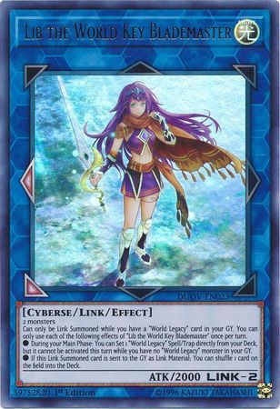 Lib the World Key Blademaster DUOV EN023 Ultra Rare 1st Edition Lib the World Key Blademaster DUOV EN023 Ultra Rare 1st Edition