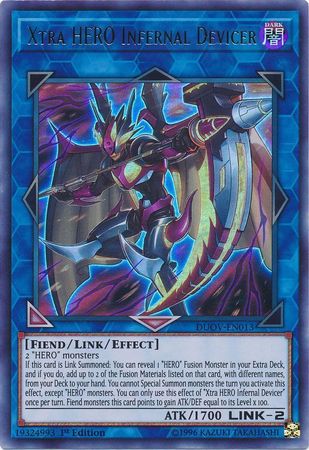Xtra HERO Infernal Devicer DUOV EN013 Ultra Rare 1st Edition Duel Overload 1st Edition Singles Xtra HERO Infernal Devicer DUOV EN013 Ultra Rare 1st Edition Duel Overload 1st Edition Singles