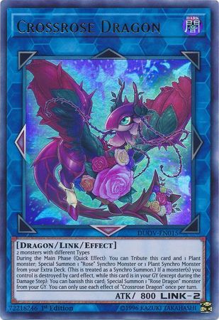 Crossrose Dragon DUOV EN015 Ultra Rare 1st Edition Crossrose Dragon DUOV EN015 Ultra Rare 1st Edition