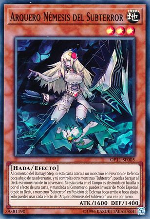 Arquero Nemesis del Subterror OP11 SP005 Super Rare Spanish Yugioh Cards Arquero Nemesis del Subterror OP11 SP005 Super Rare Spanish Yugioh Cards