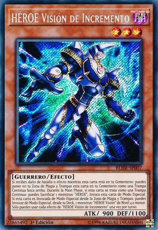 HEROE Vision de Incremento BLHR SP007 Secret Rare 1st Edition HEROE Vision de Incremento BLHR SP007 Secret Rare 1st Edition