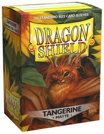 Dragon Shield Matte Tangerine 100ct Standard Size Sleeves AT 11030 Sleeves Dragon Shield Matte Tangerine 100ct Standard Size Sleeves AT 11030 Sleeves