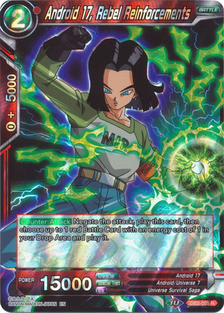 Android 17 Rebel Reinforcements DB2 005 Rare Draft Box 5 Divine Multiverse Singles Android 17 Rebel Reinforcements DB2 005 Rare Draft Box 5 Divine Multiverse Singles