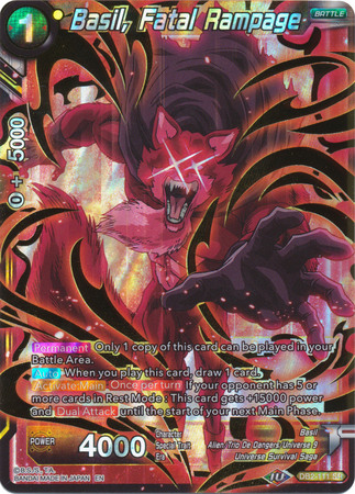 Basil Fatal Rampage DB2 111 Super Rare Draft Box 5 Divine Multiverse Singles Basil Fatal Rampage DB2 111 Super Rare Draft Box 5 Divine Multiverse Singles