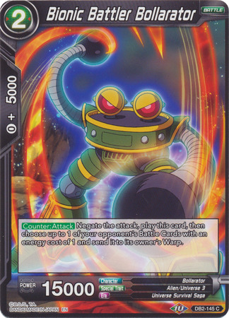 Bionic Battler Bollarator DB2 145 Common Draft Box 5 Divine Multiverse Singles Bionic Battler Bollarator DB2 145 Common Draft Box 5 Divine Multiverse Singles