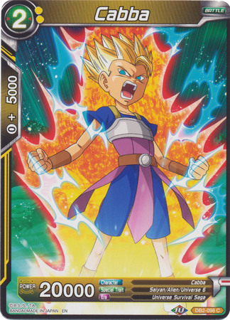 Cabba DB2 098 Common Draft Box 5 Divine Multiverse Singles Cabba DB2 098 Common Draft Box 5 Divine Multiverse Singles