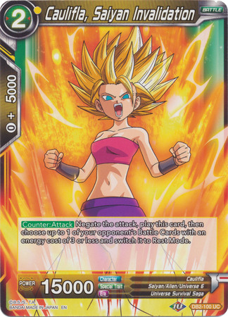 Caulifla Saiyan Invalidation DB2 100 Uncommon Draft Box 5 Divine Multiverse Singles Caulifla Saiyan Invalidation DB2 100 Uncommon Draft Box 5 Divine Multiverse Singles
