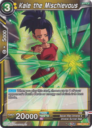 Kale the Mischievous DB2 103 Common Draft Box 5 Divine Multiverse Singles Kale the Mischievous DB2 103 Common Draft Box 5 Divine Multiverse Singles