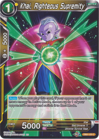 Khai Righteous Supremity DB2 125 Common Draft Box 5 Divine Multiverse Singles Khai Righteous Supremity DB2 125 Common Draft Box 5 Divine Multiverse Singles