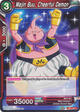 Majin Buu Cheerful Demon DB2 006 Common Majin Buu Cheerful Demon DB2 006 Common