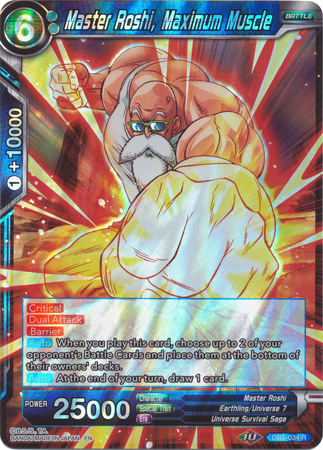 Master Roshi Maximum Muscle DB2 034 Rare Draft Box 5 Divine Multiverse Singles Master Roshi Maximum Muscle DB2 034 Rare Draft Box 5 Divine Multiverse Singles
