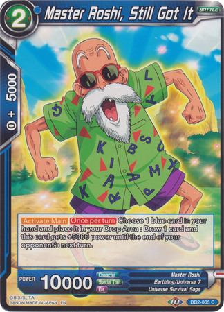 Master Roshi Still Got It DB2 035 Common Master Roshi Still Got It DB2 035 Common