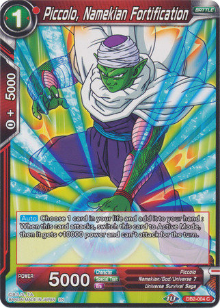 Piccolo Namekian Fortification DB2 004 Common Piccolo Namekian Fortification DB2 004 Common