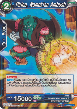 Pirina Namekian Ambush DB2 043 Uncommon Draft Box 5 Divine Multiverse Singles Pirina Namekian Ambush DB2 043 Uncommon Draft Box 5 Divine Multiverse Singles