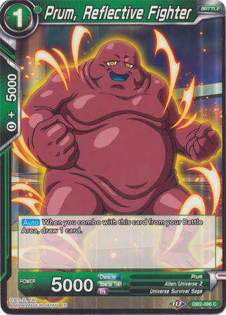 Prum Reflective Fighter DB2 086 Common Draft Box 5 Divine Multiverse Singles Prum Reflective Fighter DB2 086 Common Draft Box 5 Divine Multiverse Singles