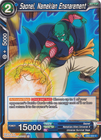 Saonel Namekian Ensnarement DB2 044 Common Draft Box 5 Divine Multiverse Singles Saonel Namekian Ensnarement DB2 044 Common Draft Box 5 Divine Multiverse Singles
