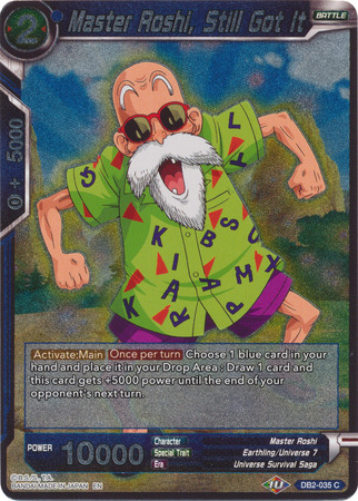 Master Roshi Still Got It DB2 035 Foil Common Draft Box 5 Divine Multiverse Foil Singles Master Roshi Still Got It DB2 035 Foil Common Draft Box 5 Divine Multiverse Foil Singles