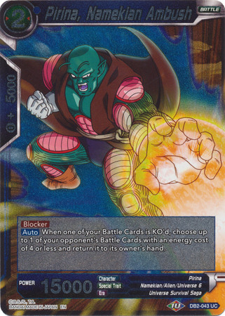 Pirina Namekian Ambush DB2 043 Foil Uncommon Pirina Namekian Ambush DB2 043 Foil Uncommon